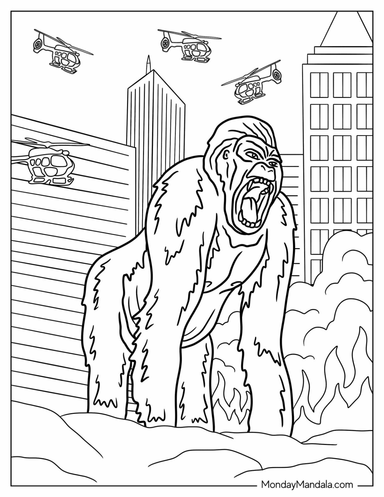 24 King Kong Coloring Pages Free PDF Printables 24 King Kong Coloring Pages Free PDF Printables