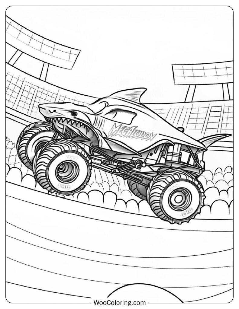 24 Monster Truck Coloring Pages Free PDF To Print Woo Coloring