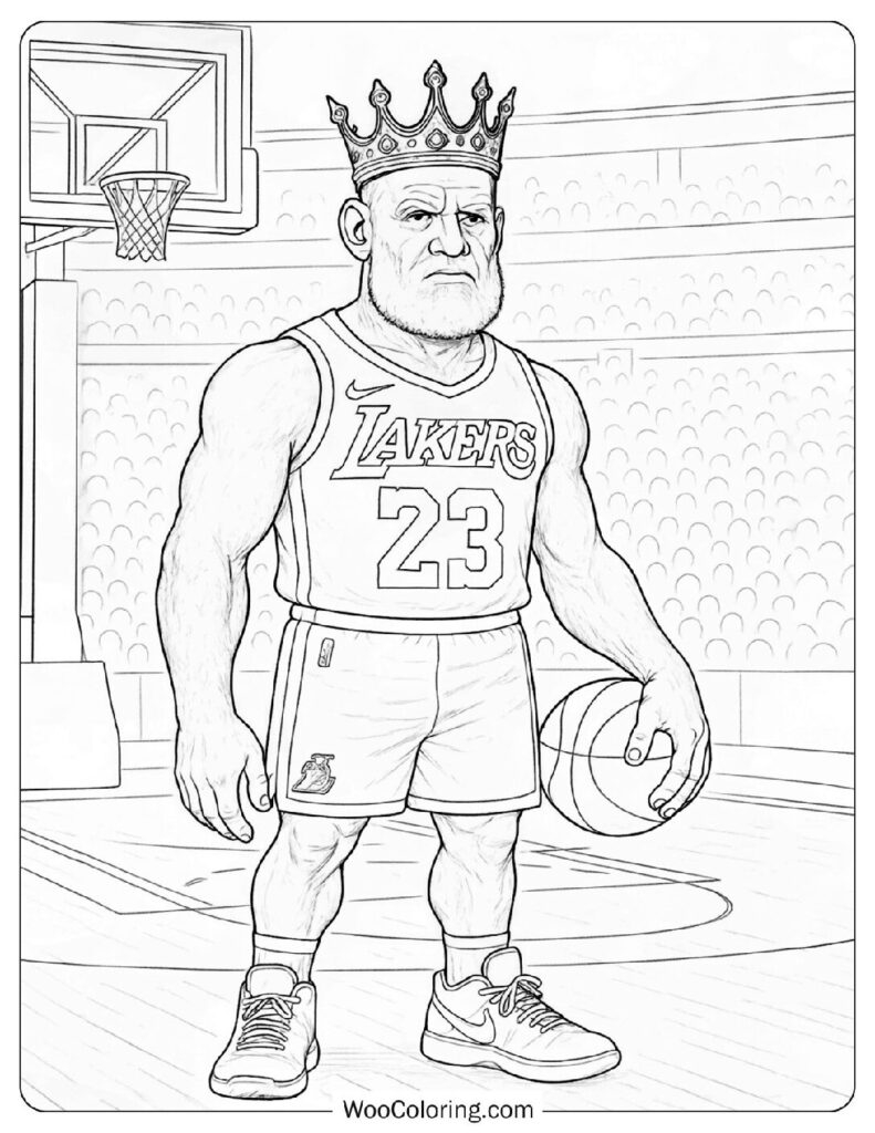 lebron james coloring pages