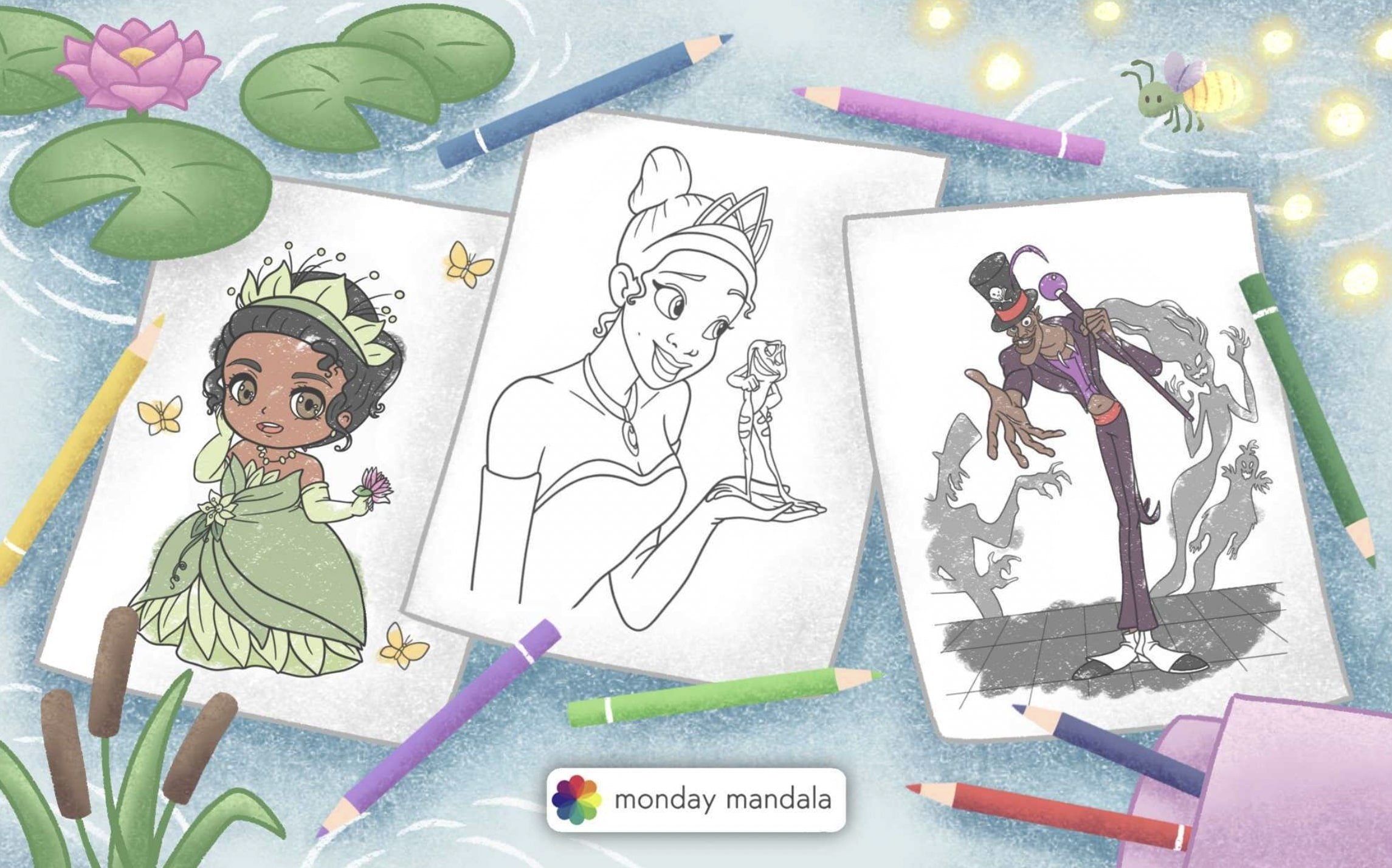 24 Princess The Frog Coloring Pages Free PDF Printables 