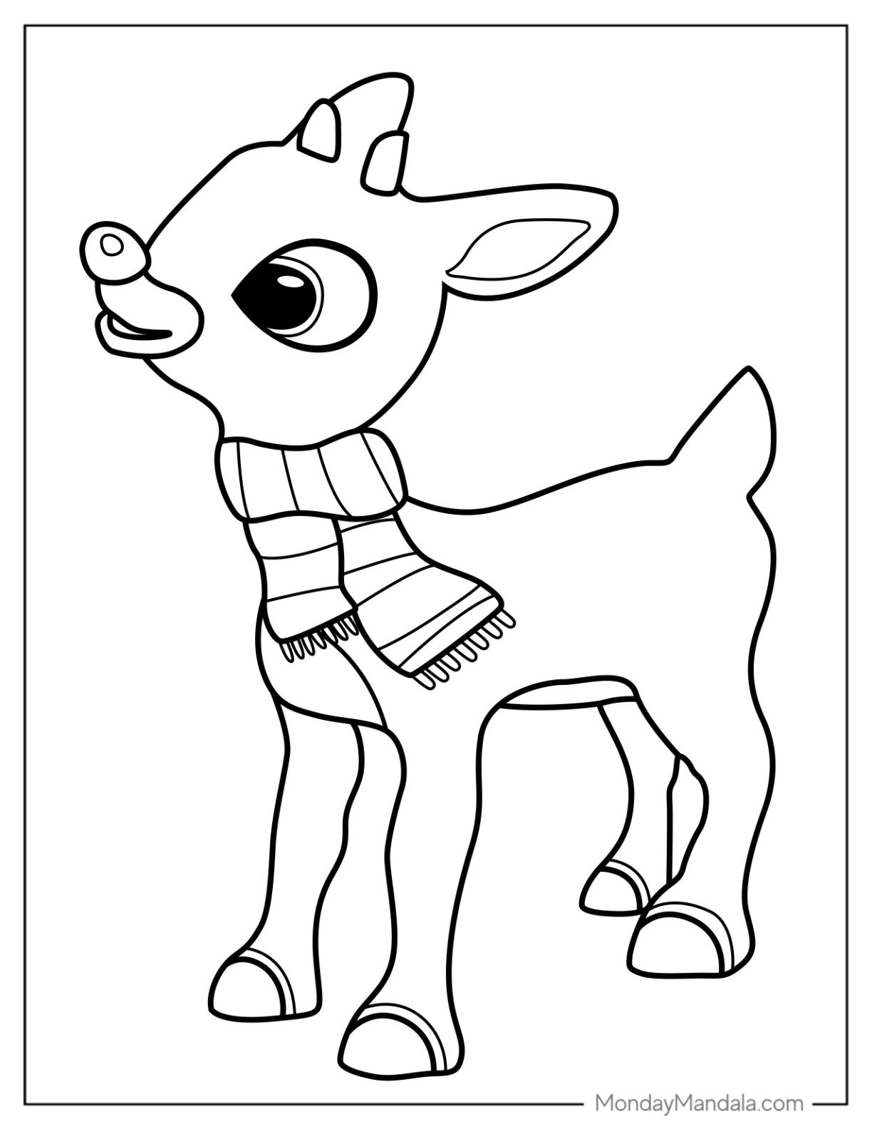 24 Rudolph Coloring Pages Free PDF Printables 24 Rudolph Coloring Pages Free PDF Printables