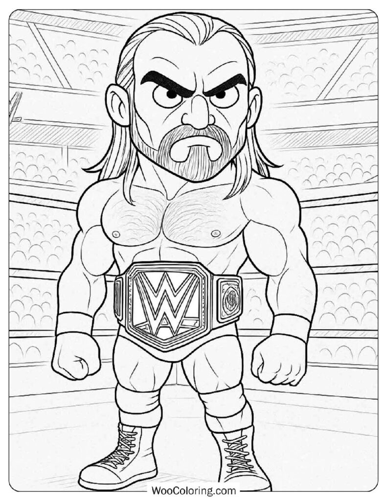 wwe coloring pages to print