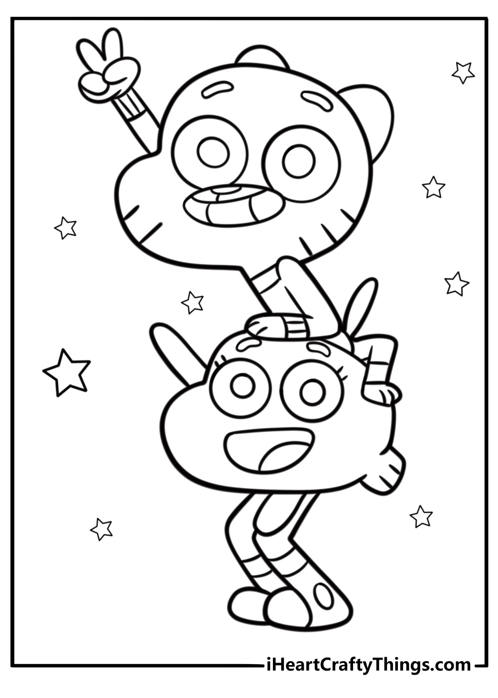 25 Amazing World Of Gumball Coloring Pages Free Printable PDF 