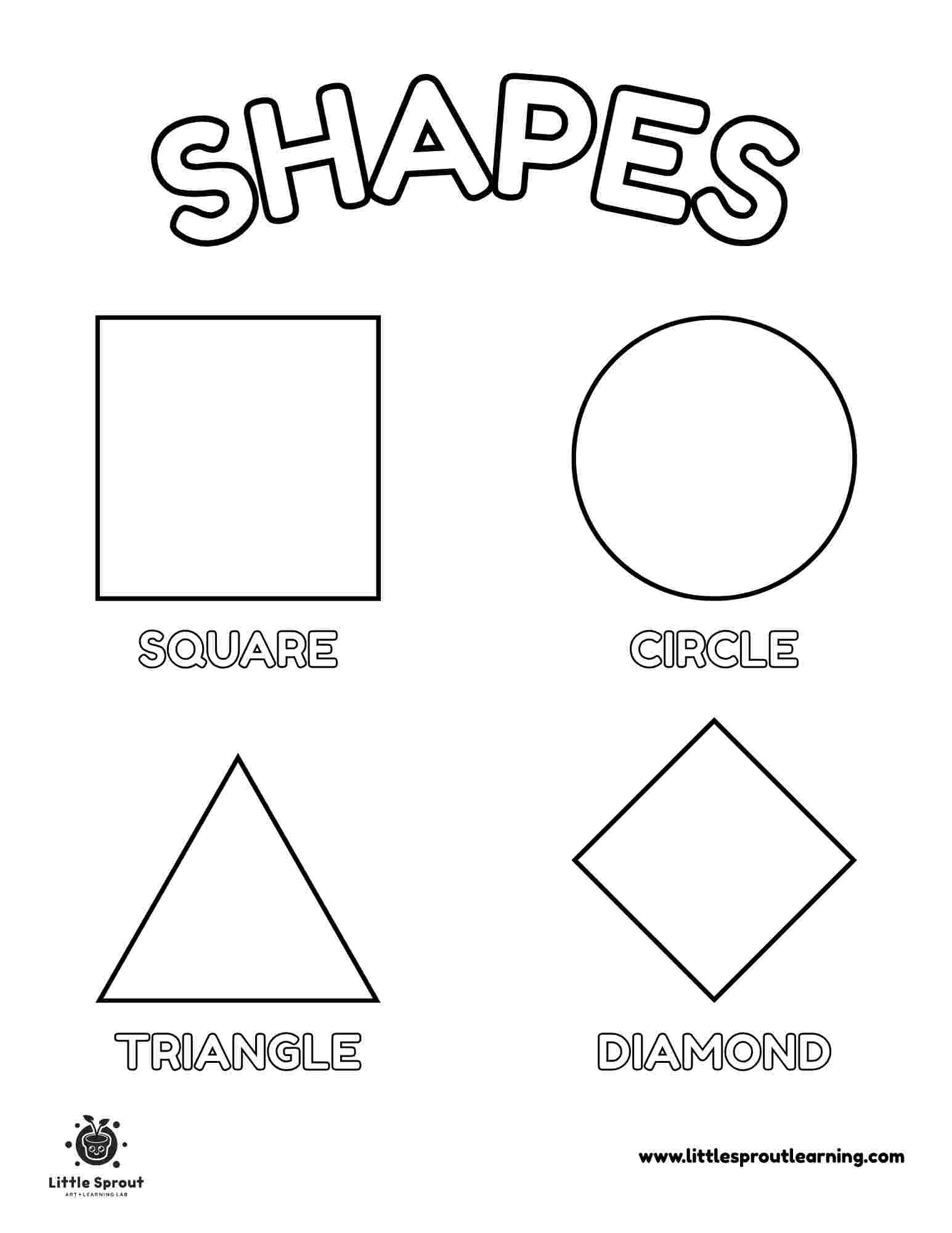 25 Free Shapes Coloring Pages For Kids Fun Easy Printable Little Sprout Art Learning Lab