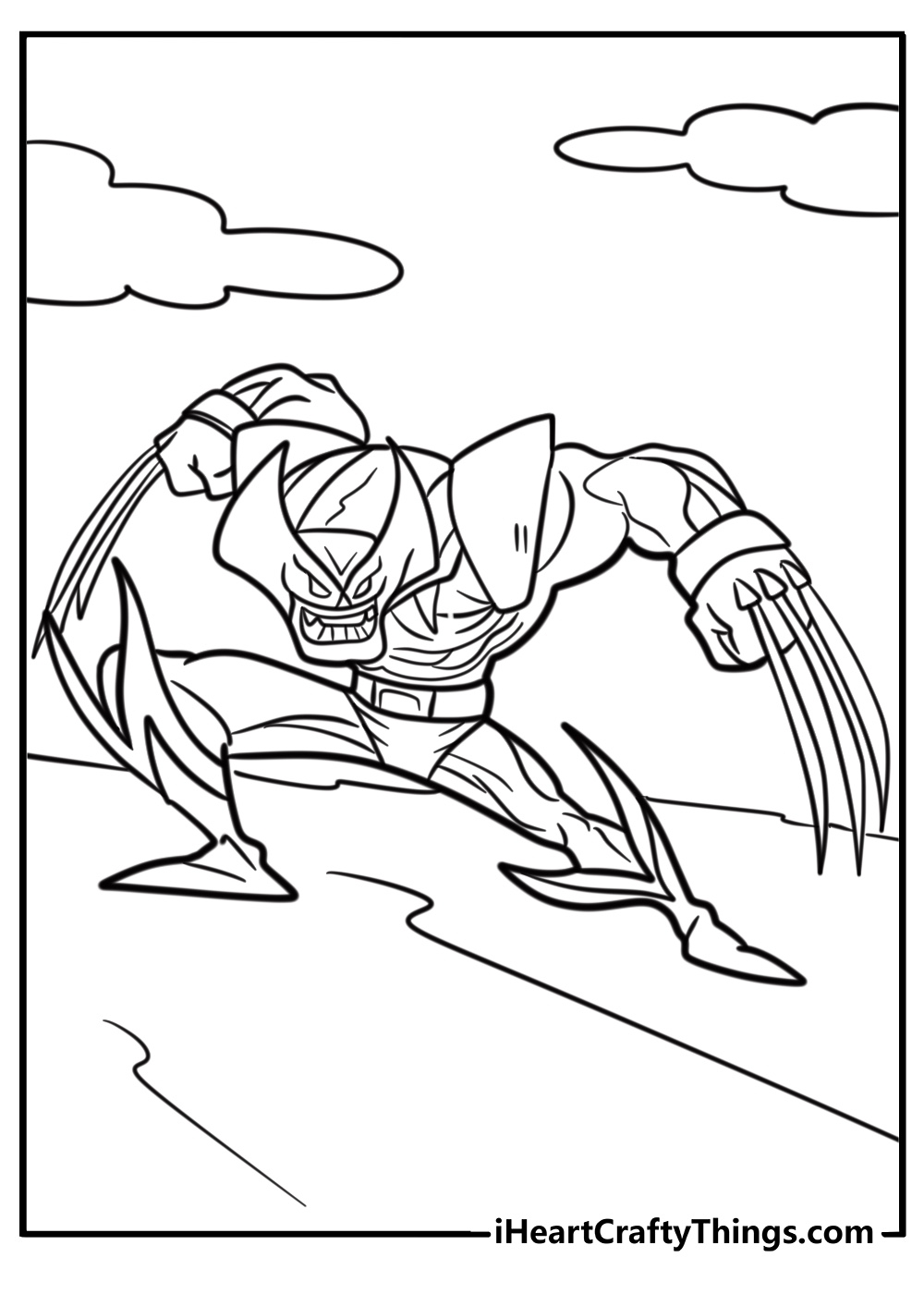 deadpool and wolverine coloring pages