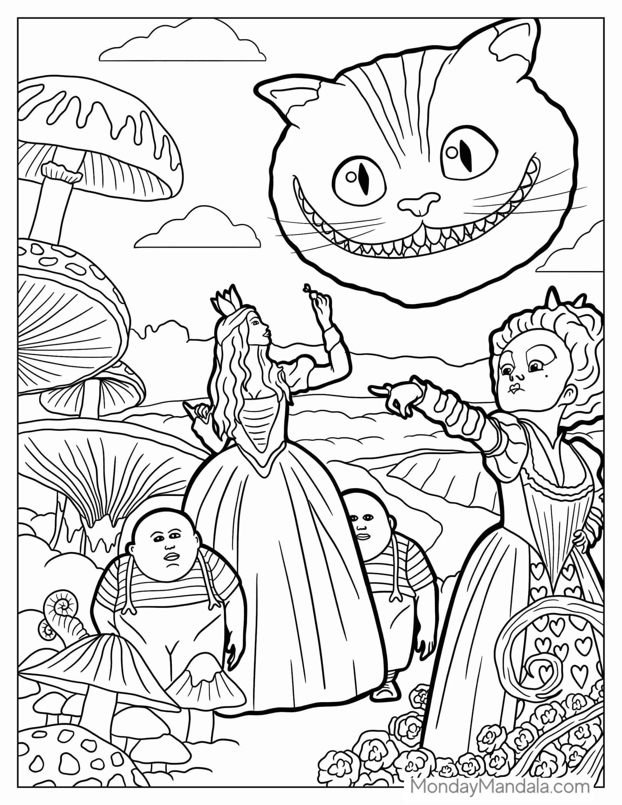 26 Alice In Wonderland Coloring Pages Free PDF Printables 26 Alice In Wonderland Coloring Pages Free PDF Printables