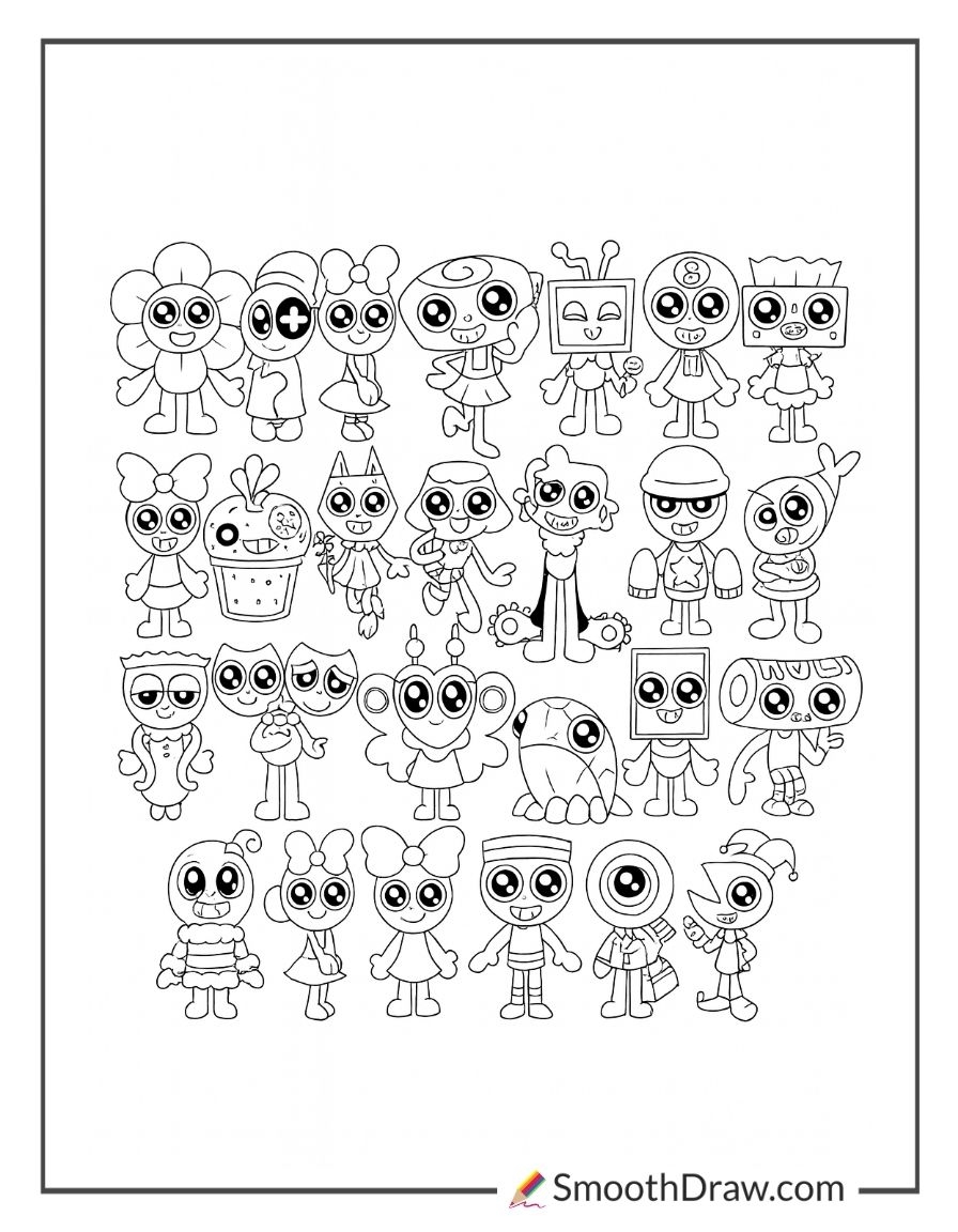 26 Dandy s World Coloring Pages Smooth Draw 26 Dandy s World Coloring Pages Smooth Draw