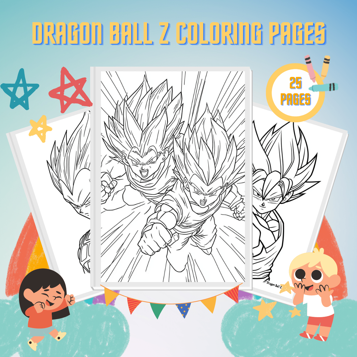 26 Dragon Ball Z Coloring Pages Printable Online