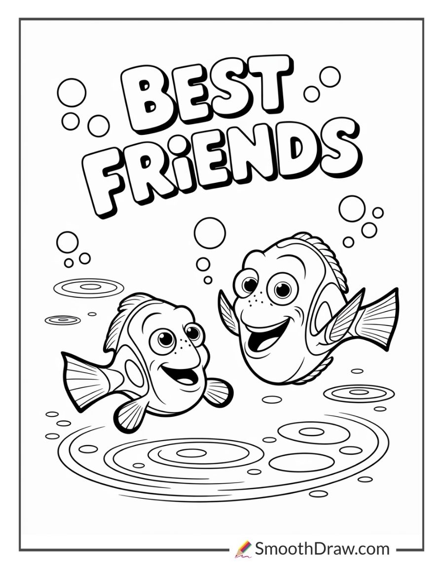 26 Finding Nemo Coloring Pages For Kids Smooth Draw