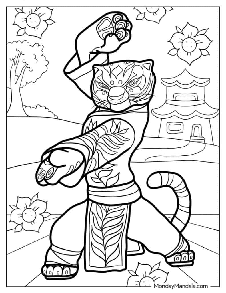 26 Kung Fu Panda Coloring Pages Free PDF Printables 