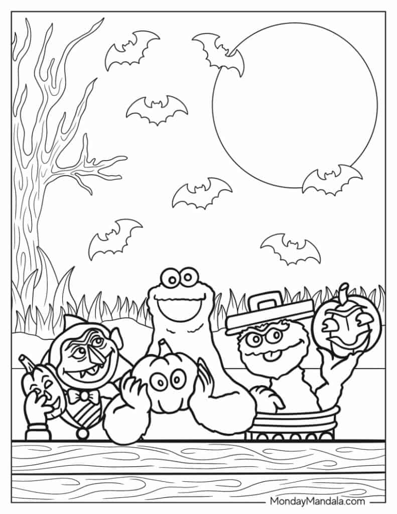26 Sesame Street Coloring Pages Free PDF Printables 