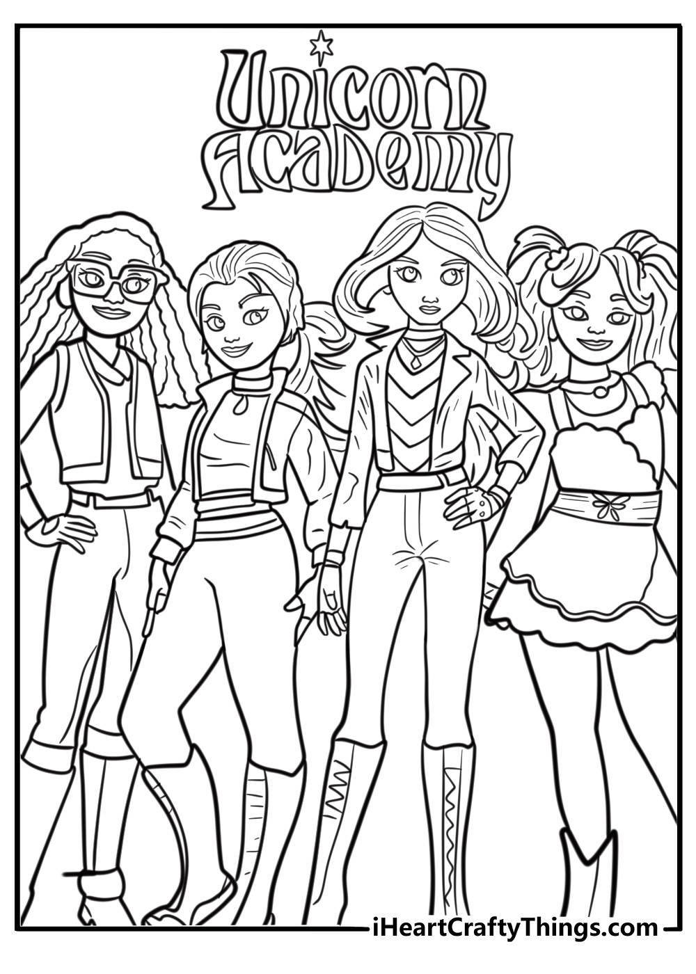 26 Unicorn Academy Coloring Pages Free PDF Printables 