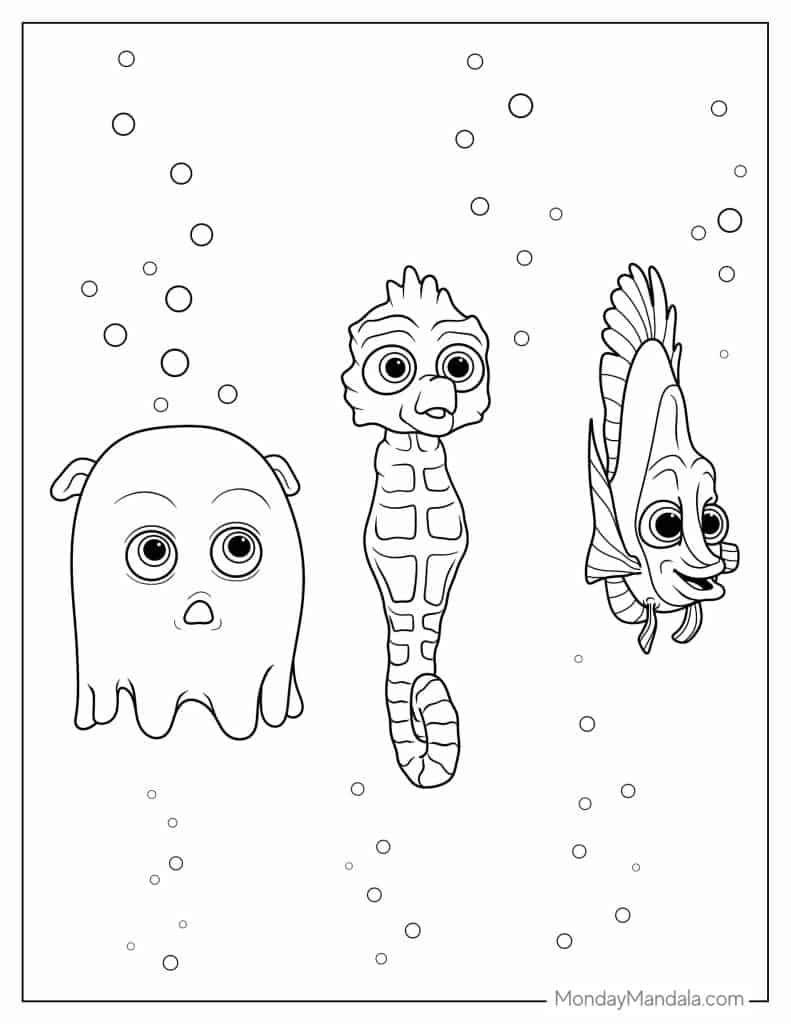 finding nemo coloring pages