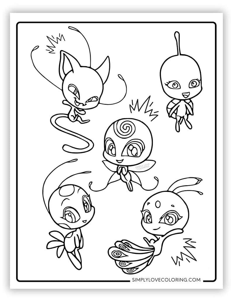 miraculous ladybug coloring pages