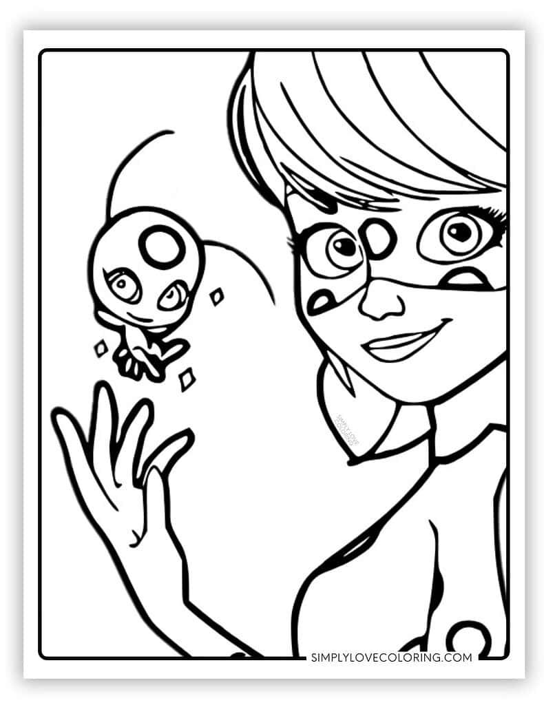 28 Miraculous Ladybug Coloring Pages Free PDF Printables Simply Love Coloring