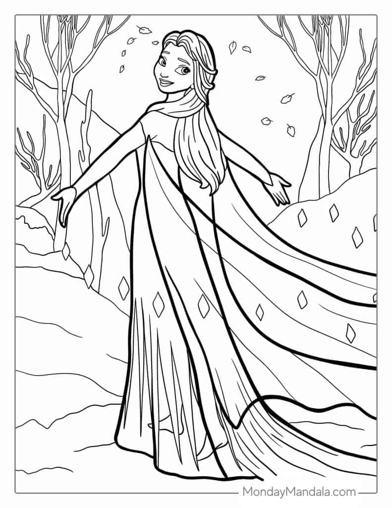 frozen 2 coloring pages