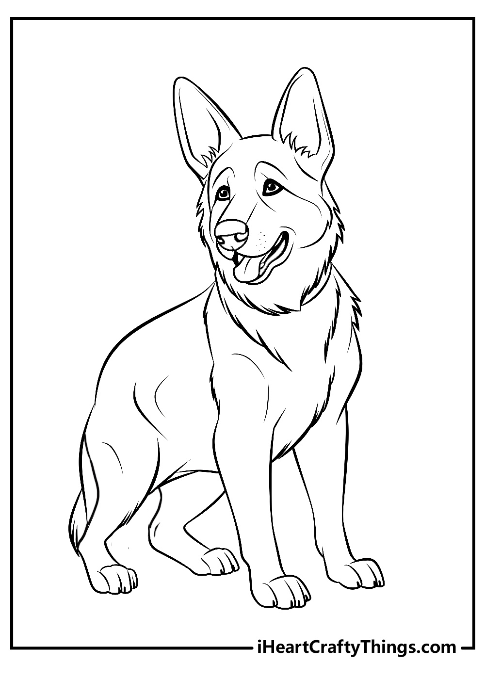 30 German Shepherd Coloring Pages 100 Free Printables 