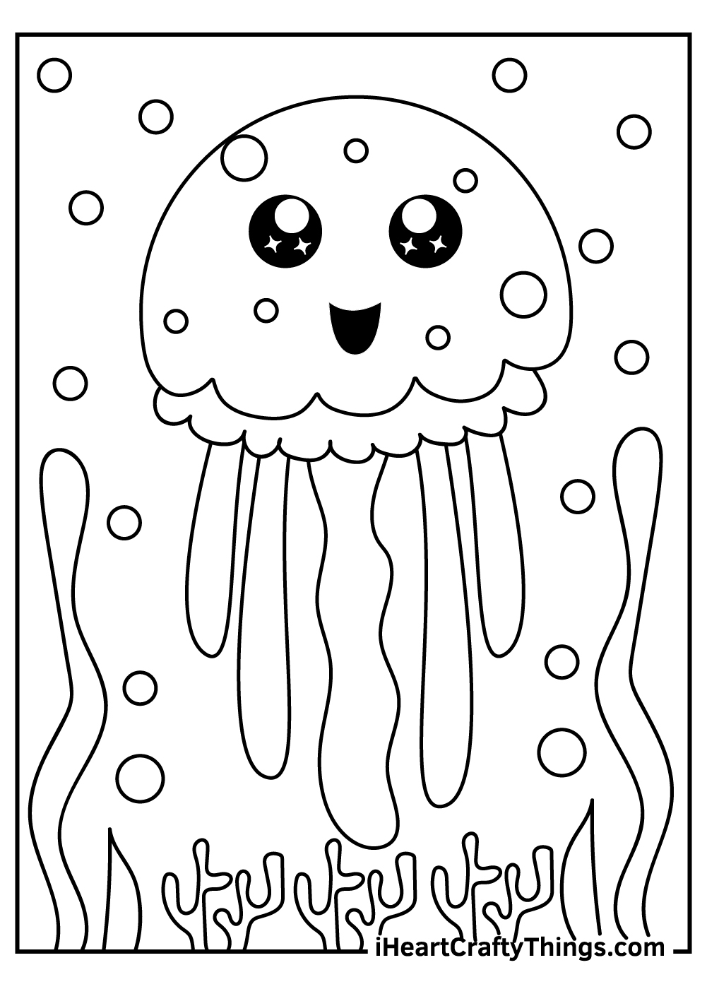 30 Jellyfish Coloring Pages 100 Free Printables 