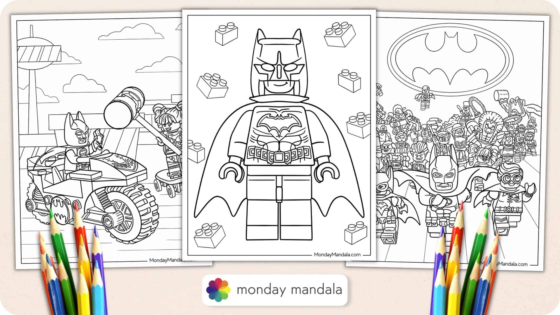 30 Lego Batman Coloring Pages Free PDF Printables 