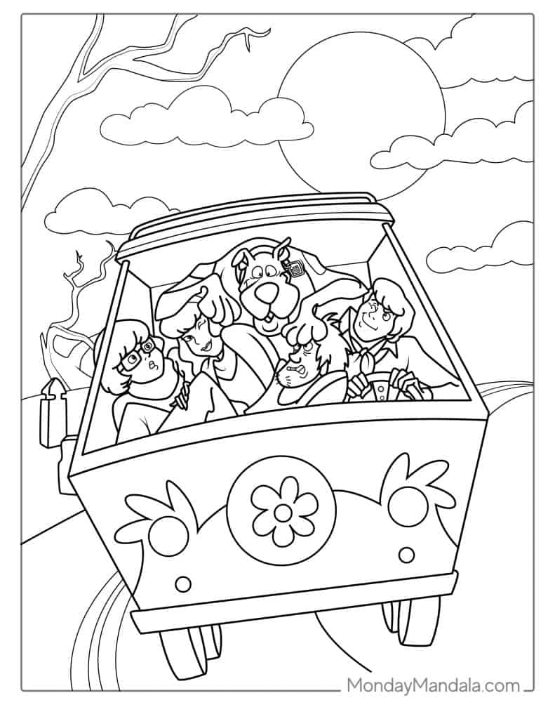 30 Scooby Doo Coloring Pages Free PDF Printables 