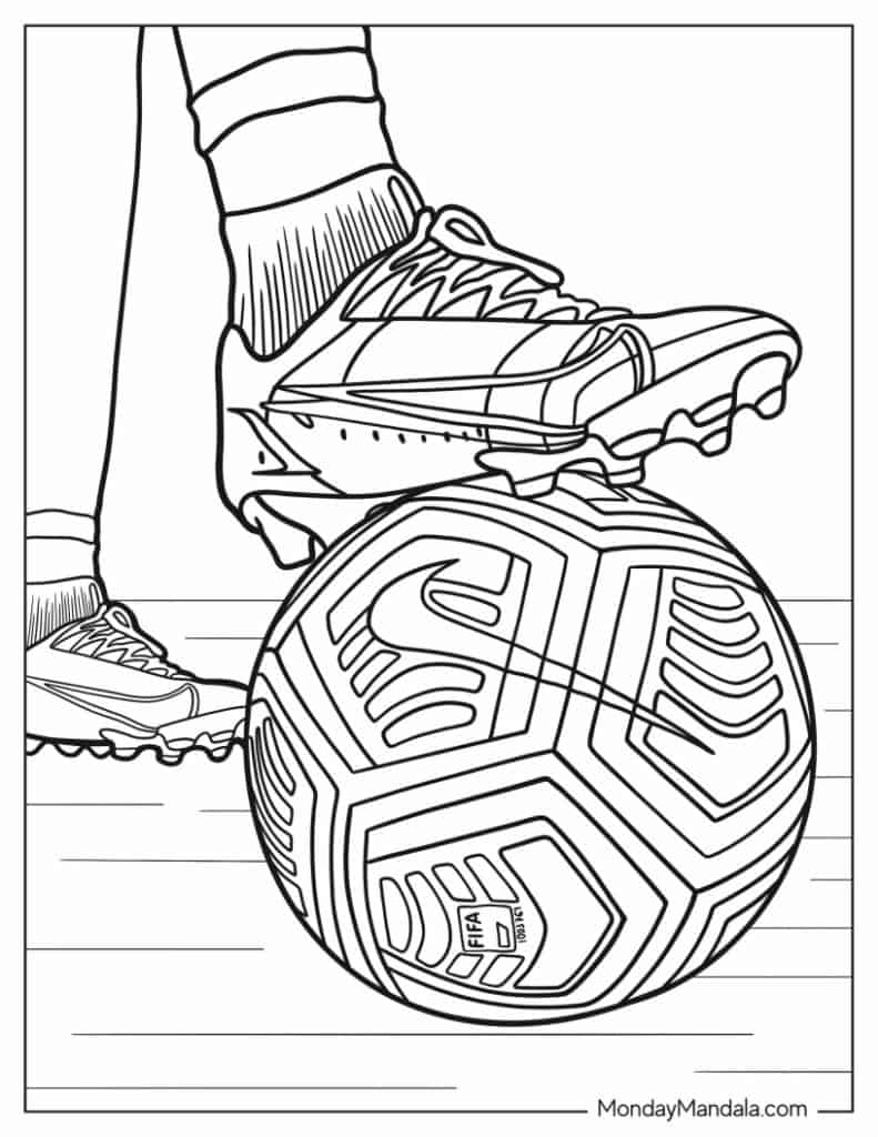 30 Soccer Coloring Pages Free PDF Printables 
