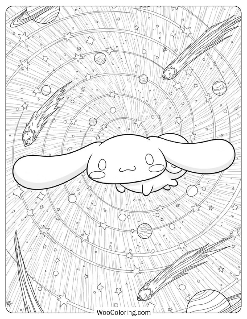 cute cinnamoroll coloring pages
