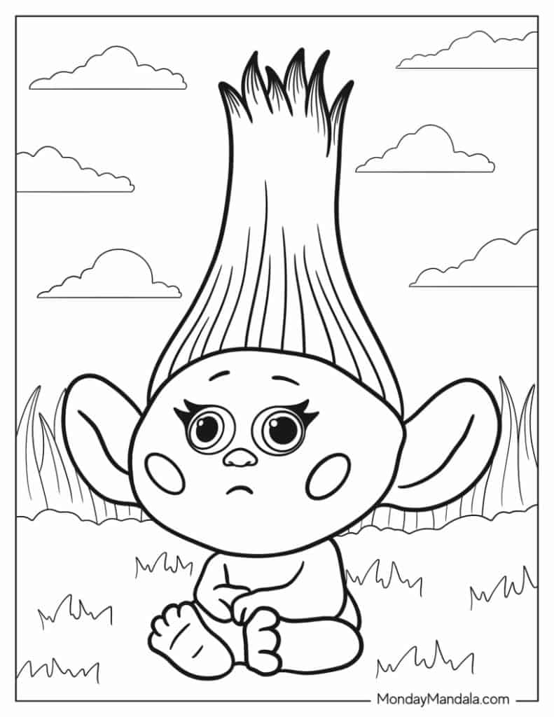 trolls the movie coloring pages trolls the movie coloring pages