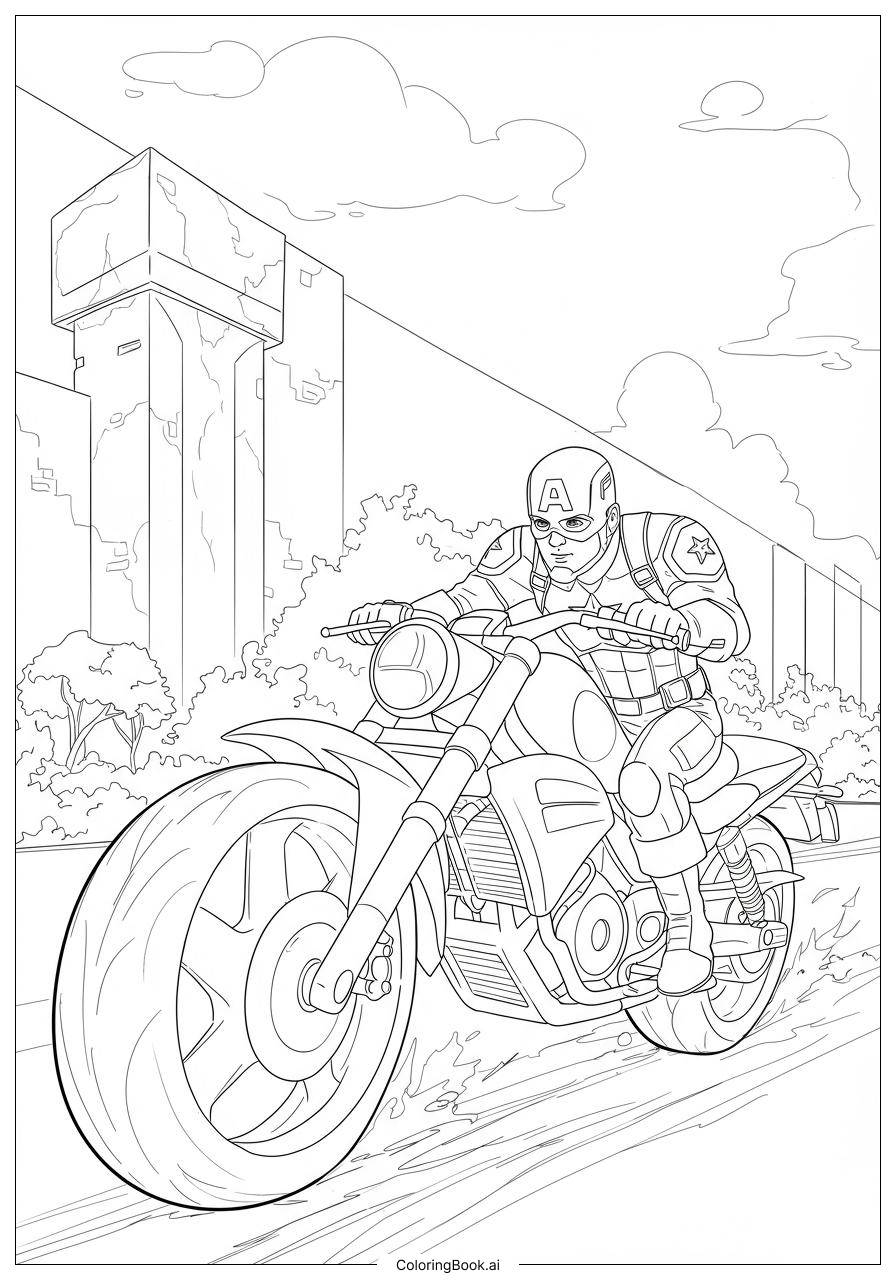 captain america coloring page