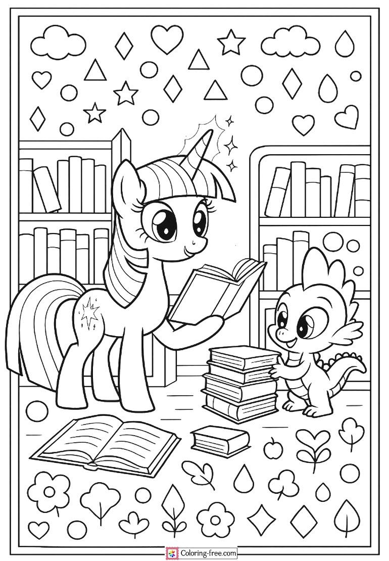 twilight sparkle coloring page