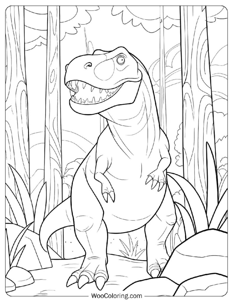 38 T Rex Coloring Pages Free PDF To Print Woo Coloring