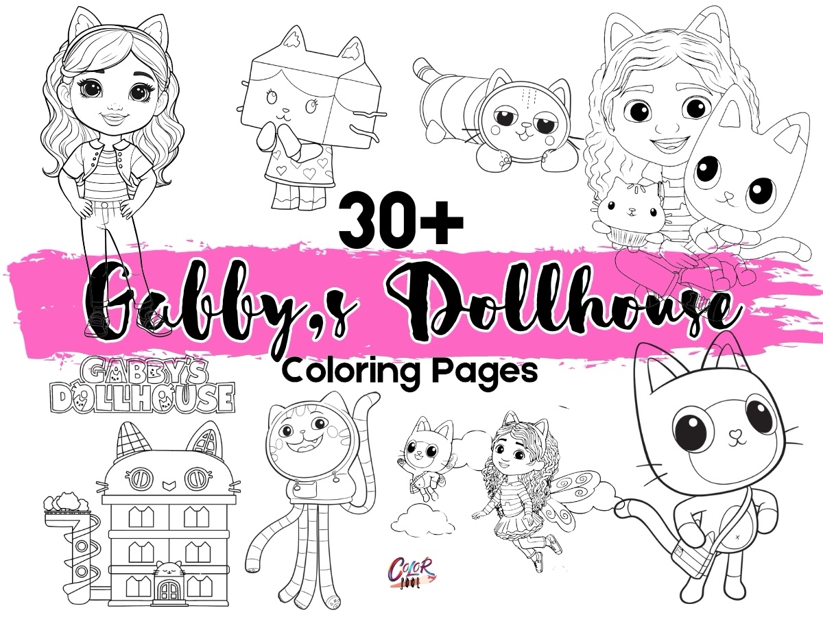 gabbys dollhouse coloring page
