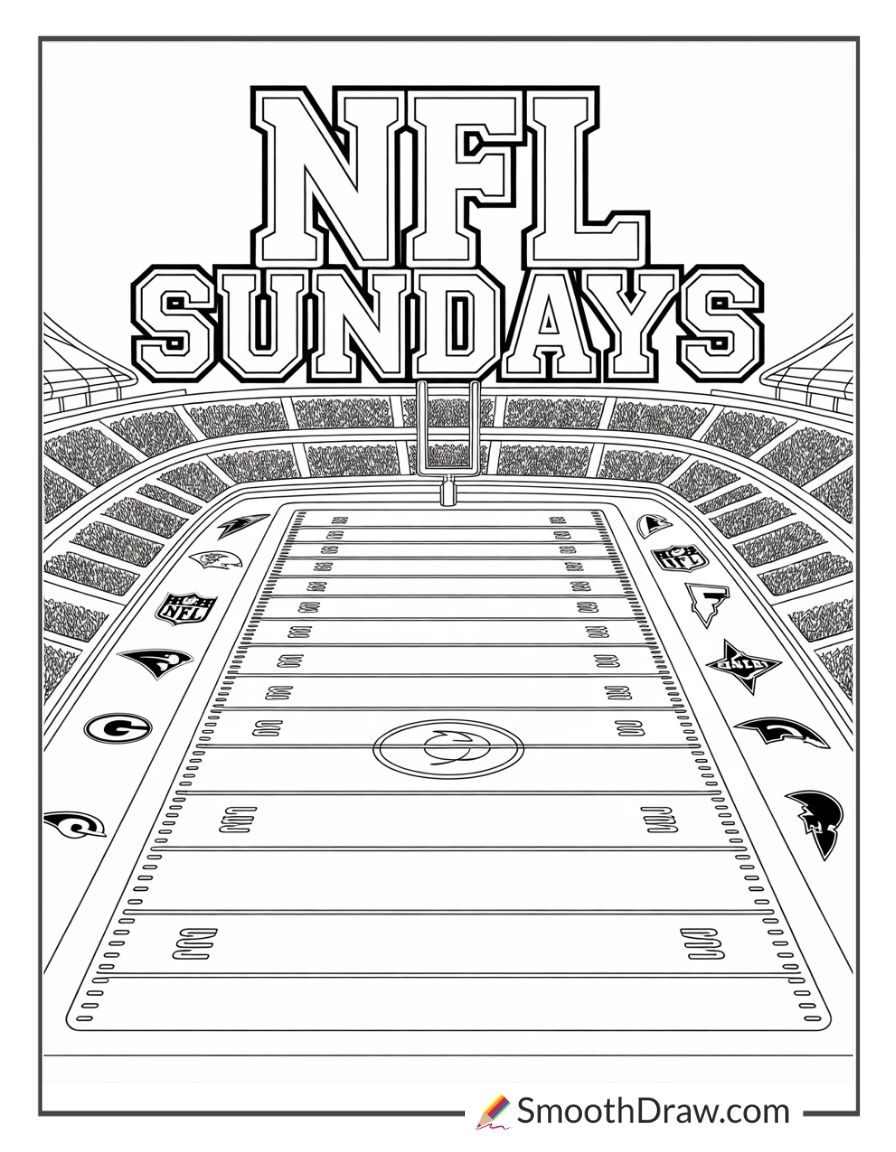 47 Free NFL Coloring Pages Smooth Draw