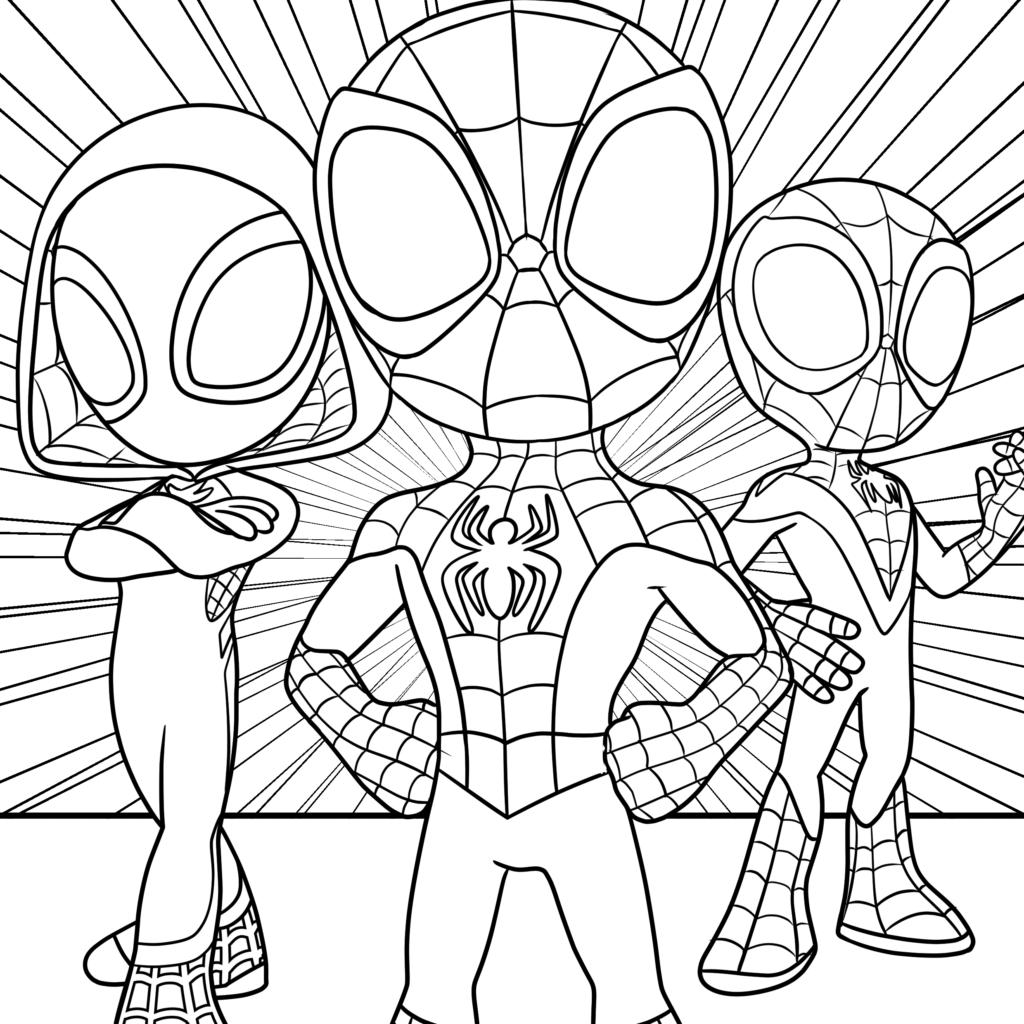 ghost spider coloring page