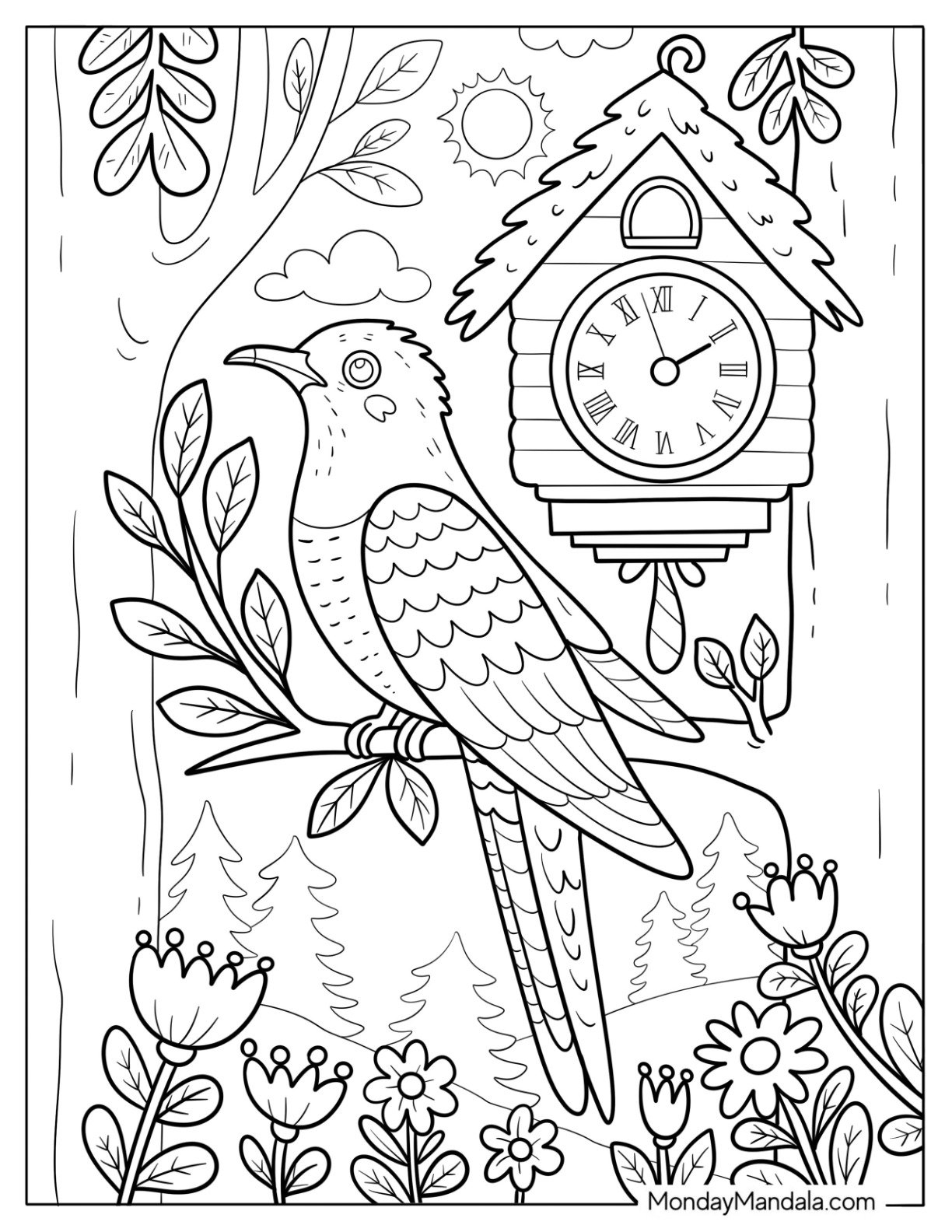 coloring pages of birds