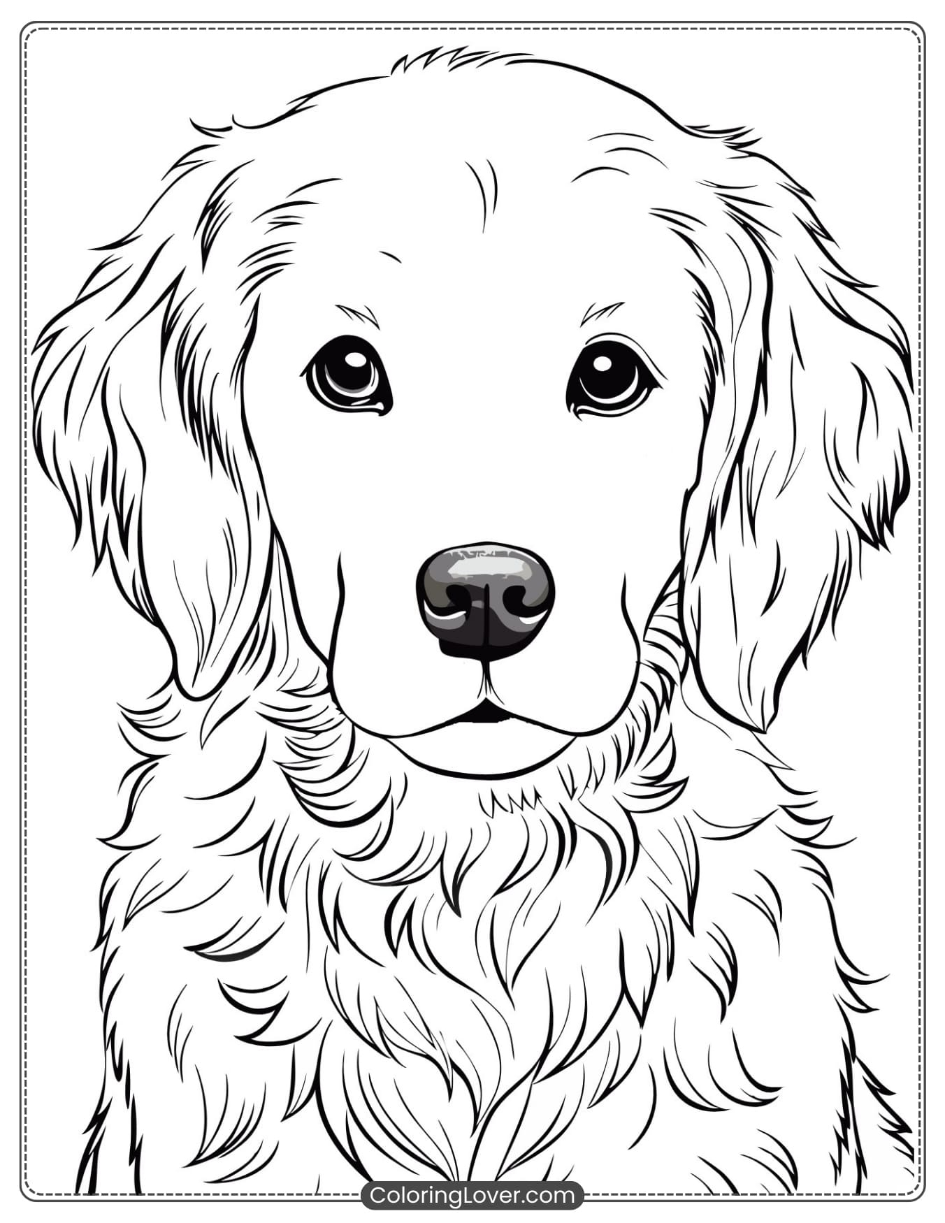 printable puppy coloring pages
