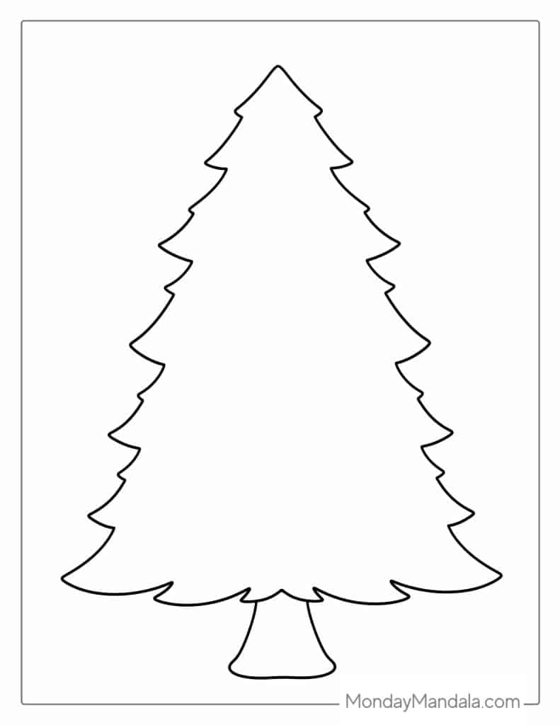 52 Christmas Tree Coloring Pages Free PDF Printables 
