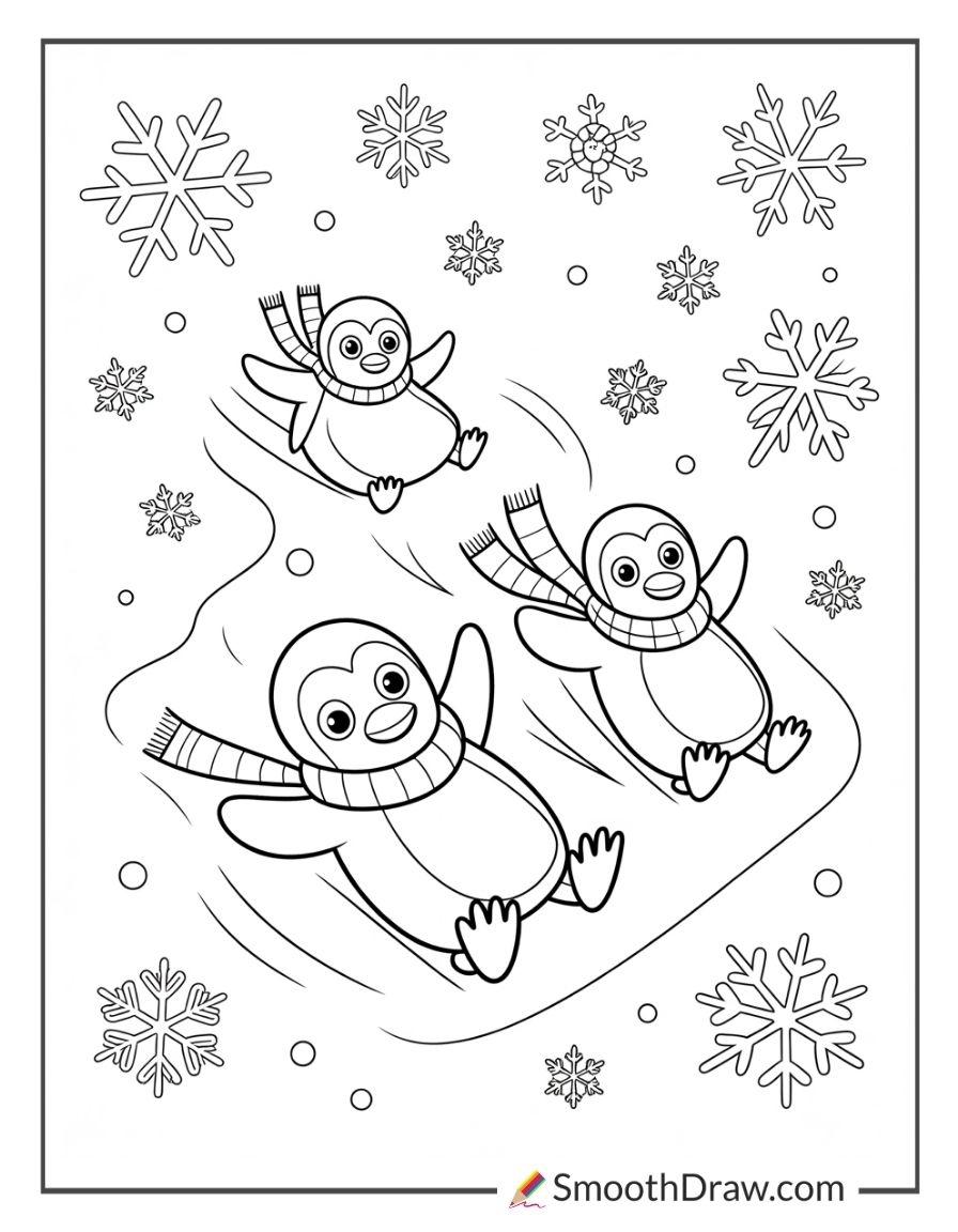 54 Winter Coloring Pages Free Printables Smooth Draw
