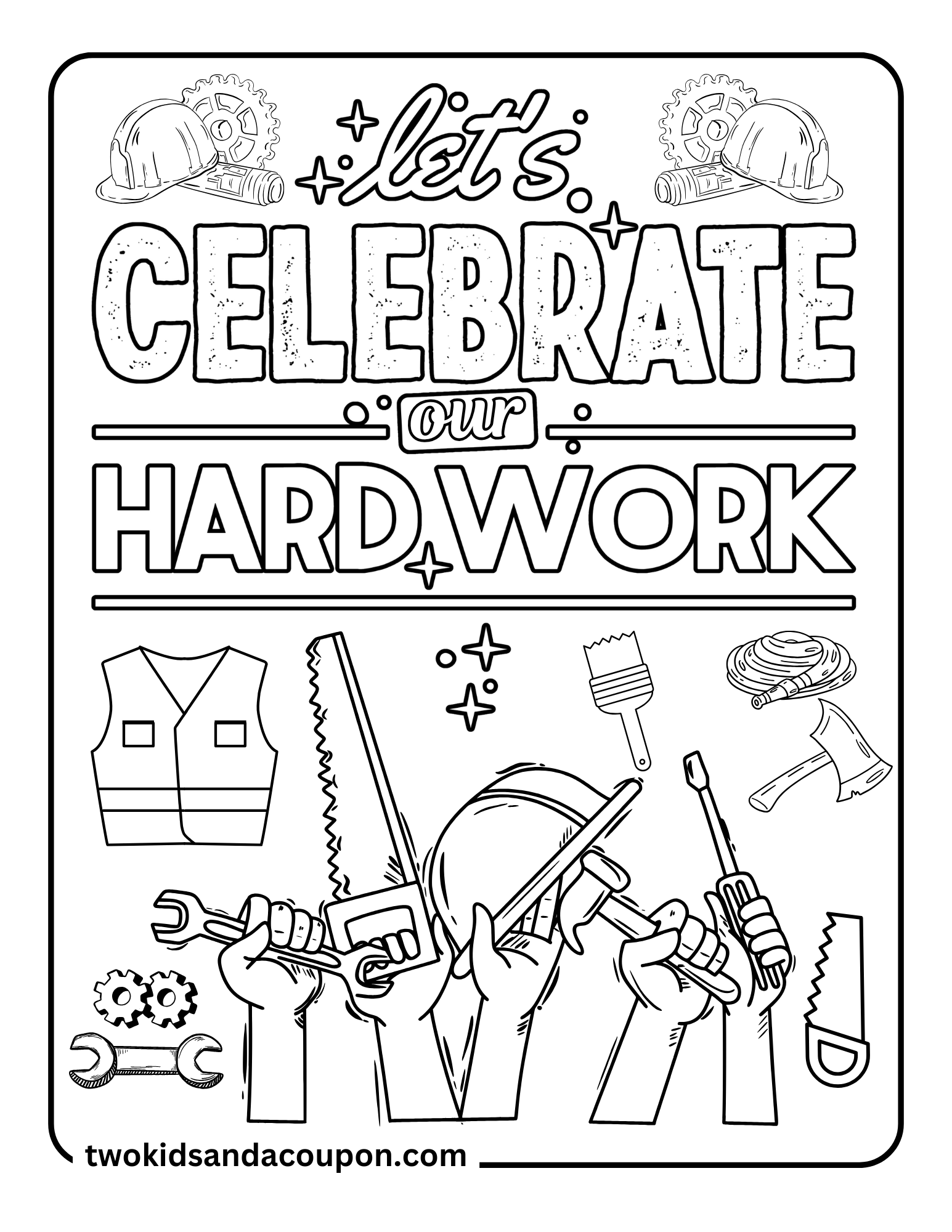 6 Free Printable Labor Day Coloring Pages For Adults And Kids