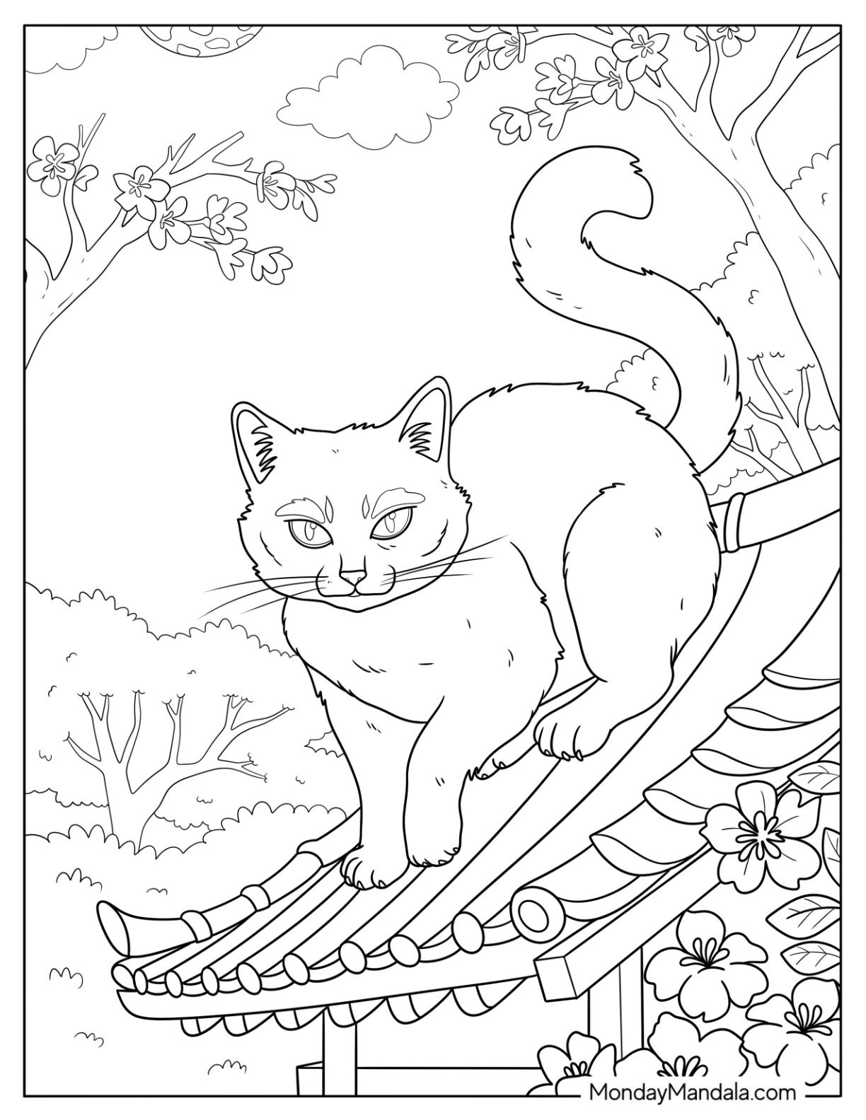 printable cat coloring pages