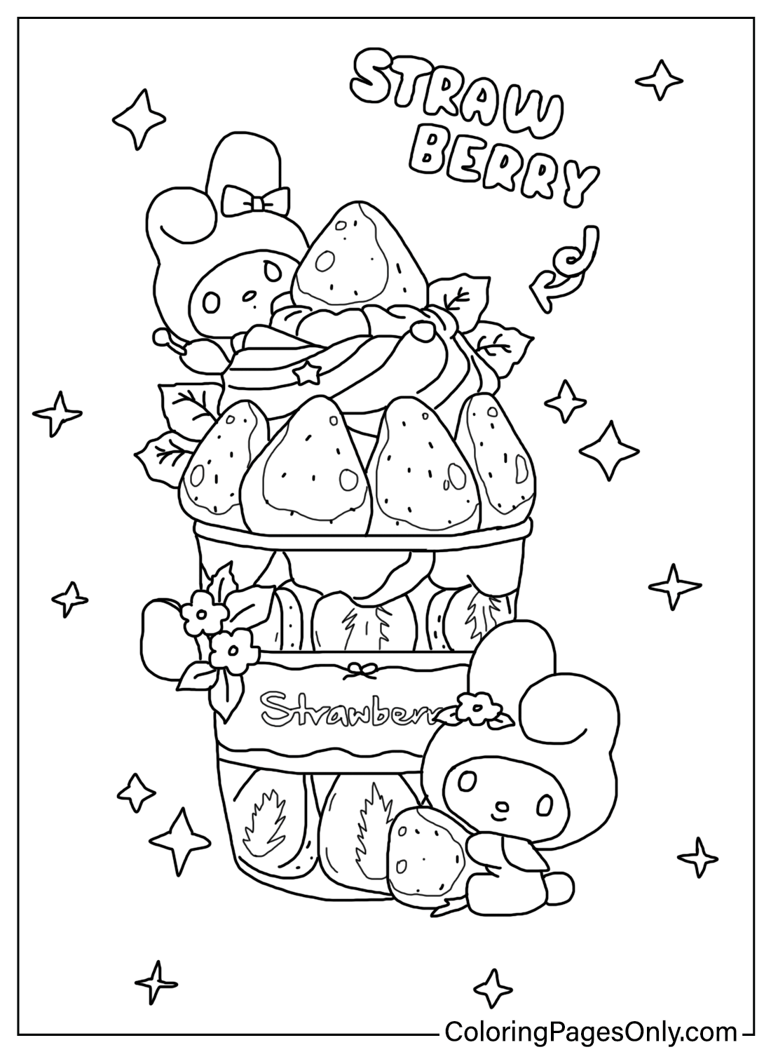 70 My Melody Coloring Pages Free Printable PDF Online Coloring