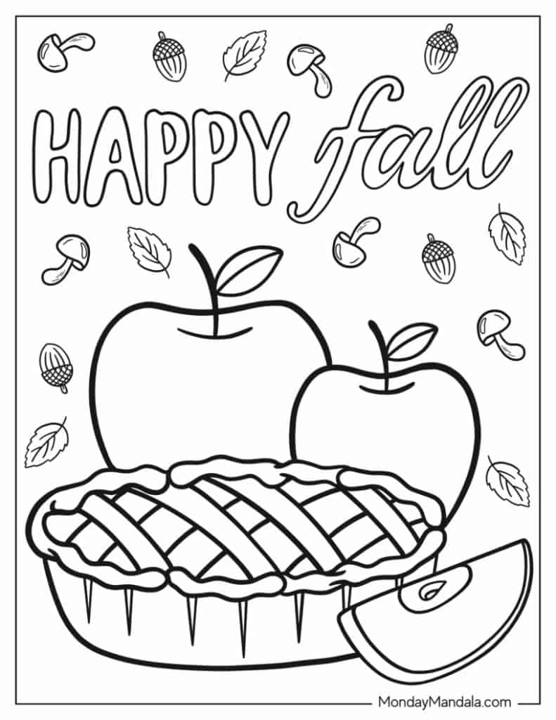82 Autumn Fall Coloring Pages Free PDF Printables 