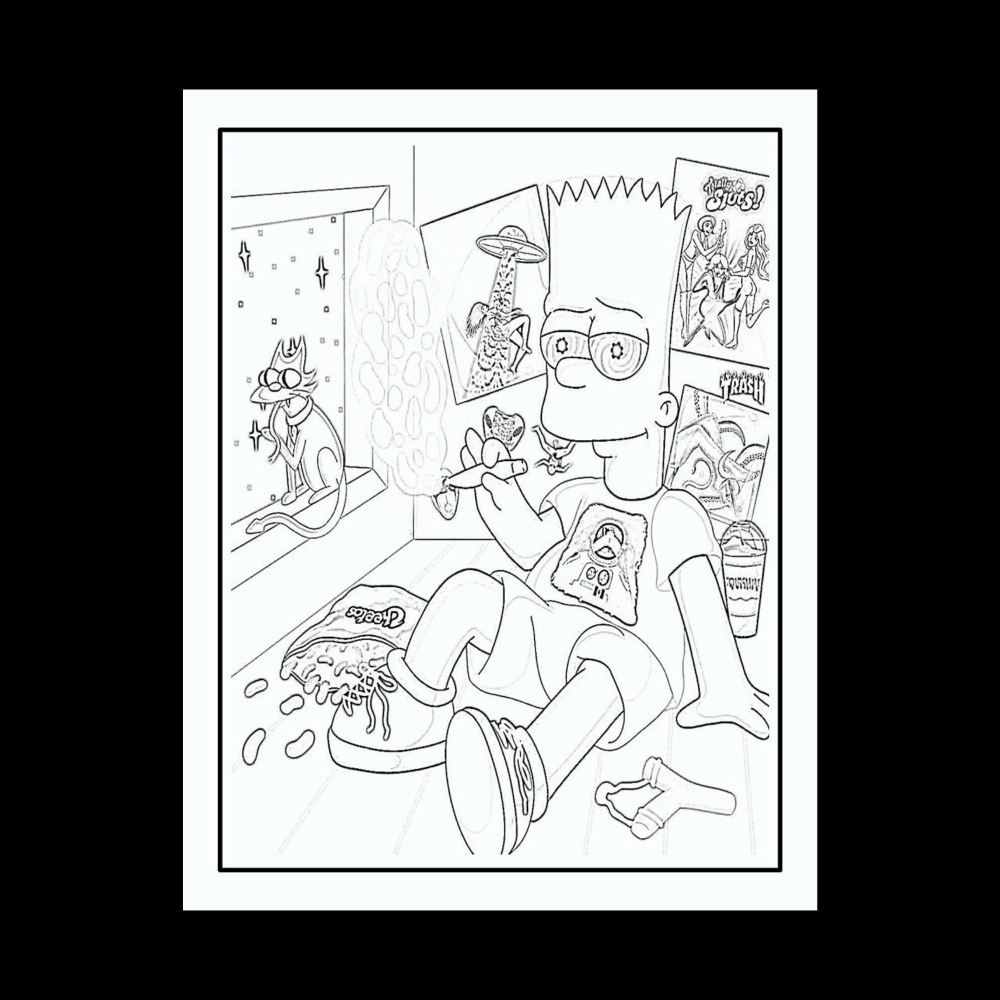 bart simpson coloring pages