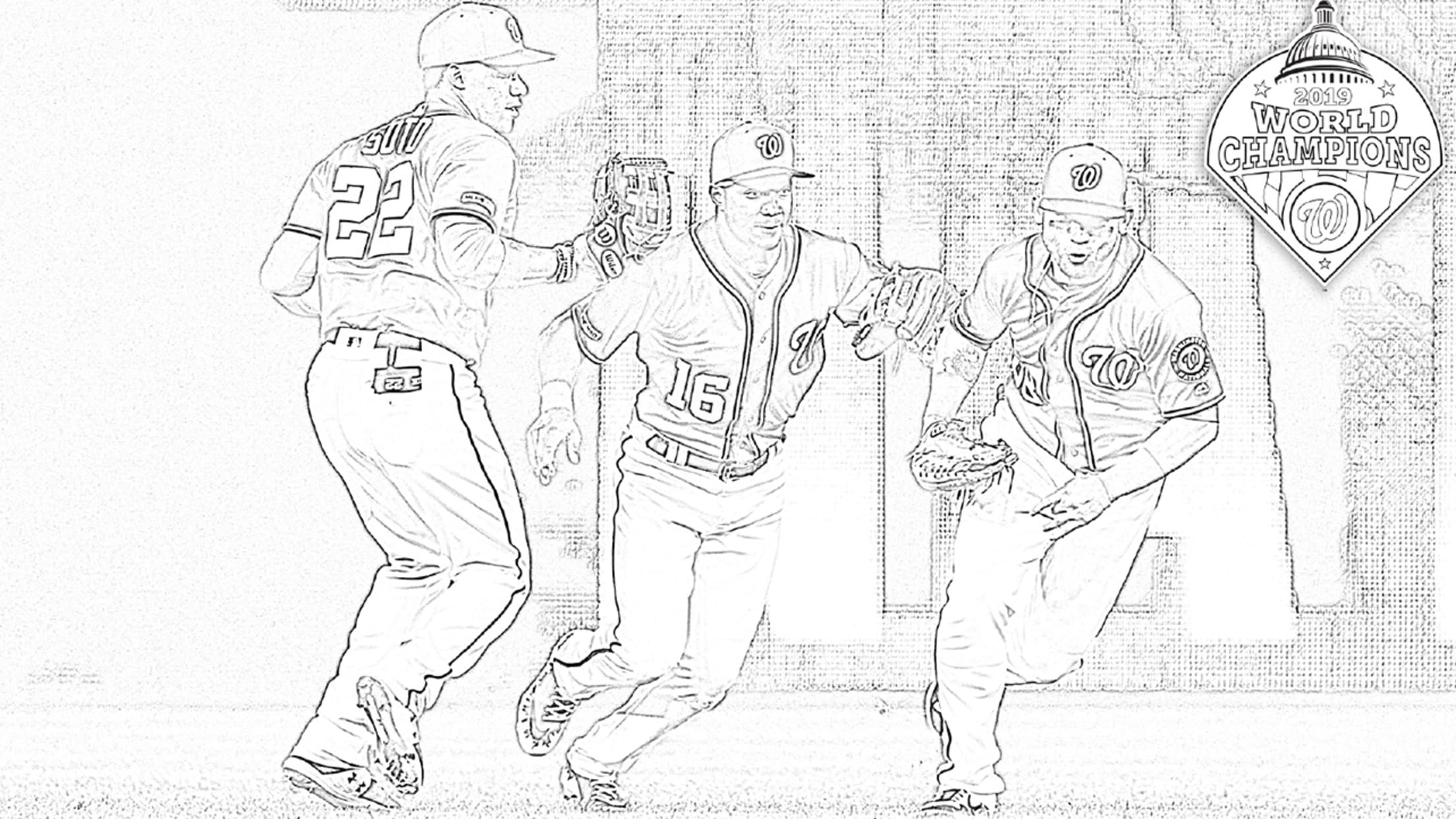 baseball game coloring pages