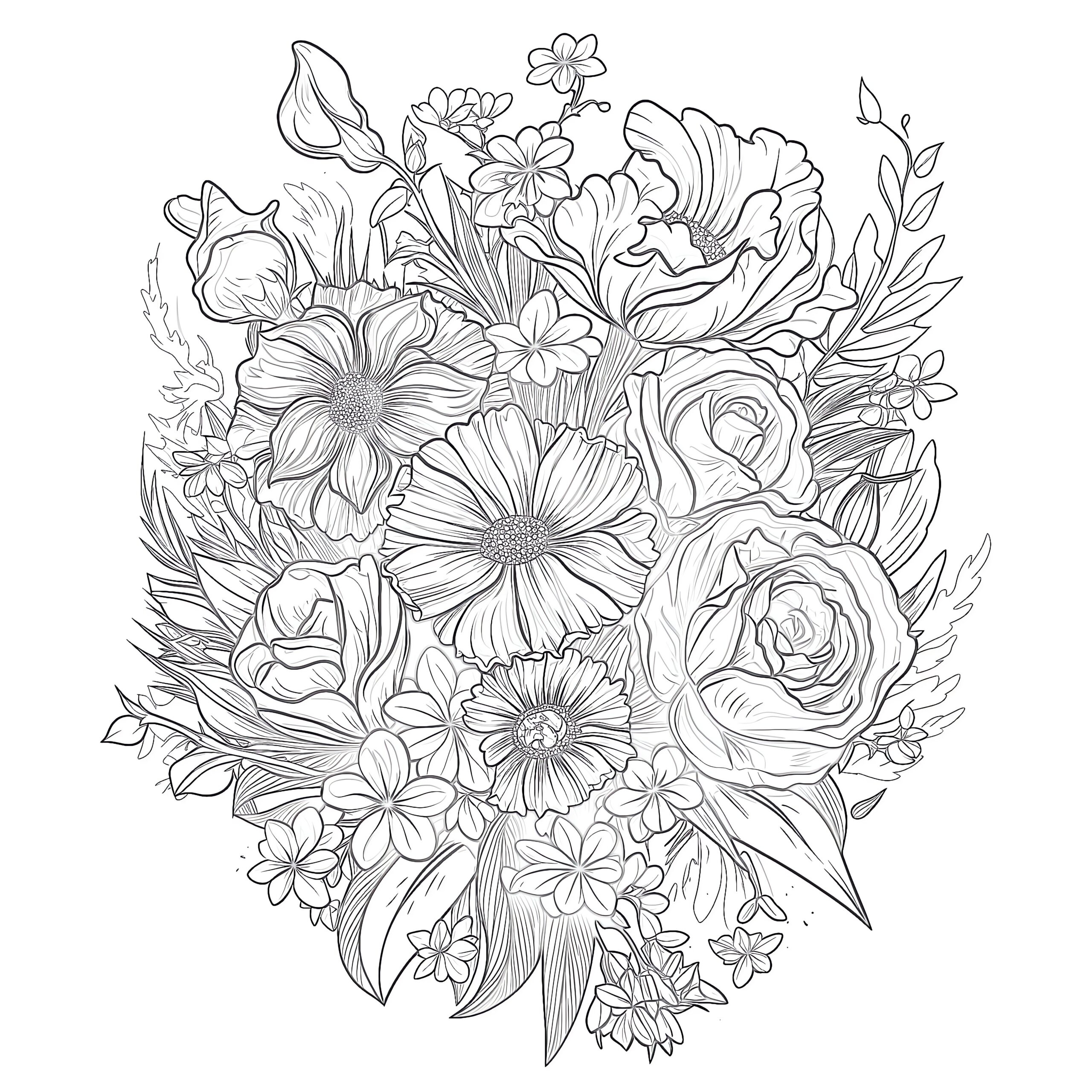 floral coloring pages for adults floral coloring pages for adults