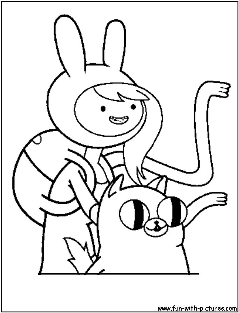 adventure time coloring page