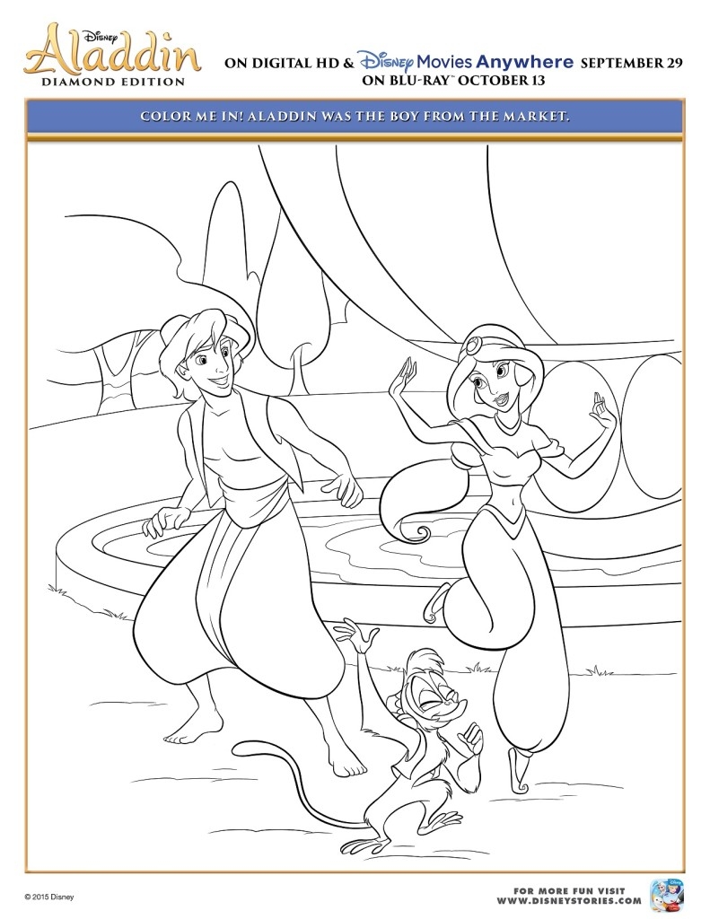 Aladdin Jasmine The Genie Are Back Free Disney Aladdin Coloring Pages Activity Sheets Mommy Mafia Aladdin Jasmine The Genie Are Back Free Disney Aladdin Coloring Pages Activity Sheets Mommy Mafia