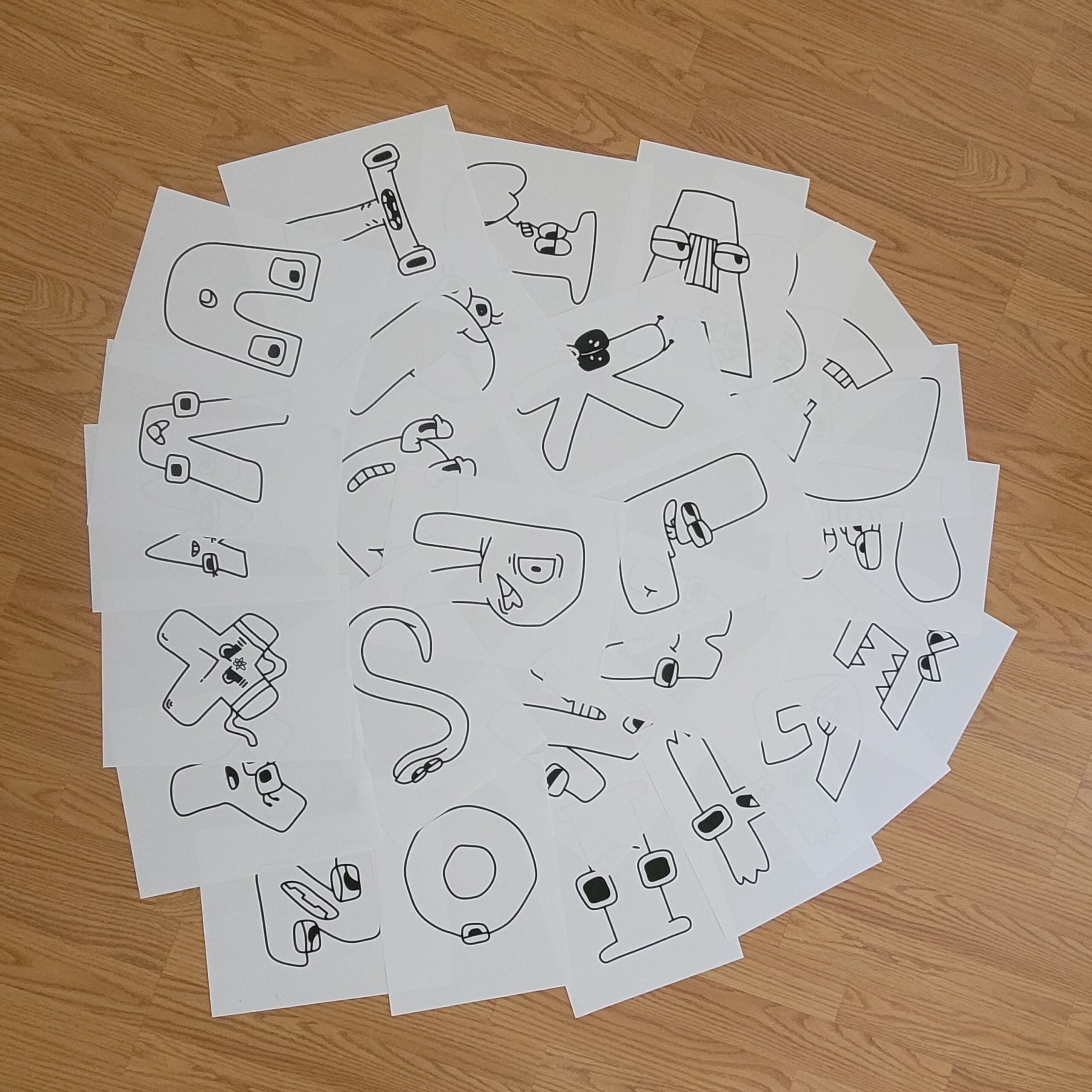 Alphabet Lore Coloring Pages Full Size Kids Activity Fun Drawing Arts And Crafts Etsy Israel Alphabet Lore Coloring Pages Full Size Kids Activity Fun Drawing Arts And Crafts Etsy Israel