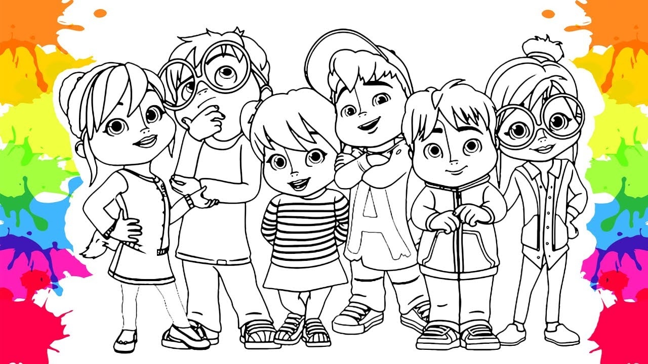 Alvin And The Chipmunks Alvin Coloring Pages For Kids YouTube