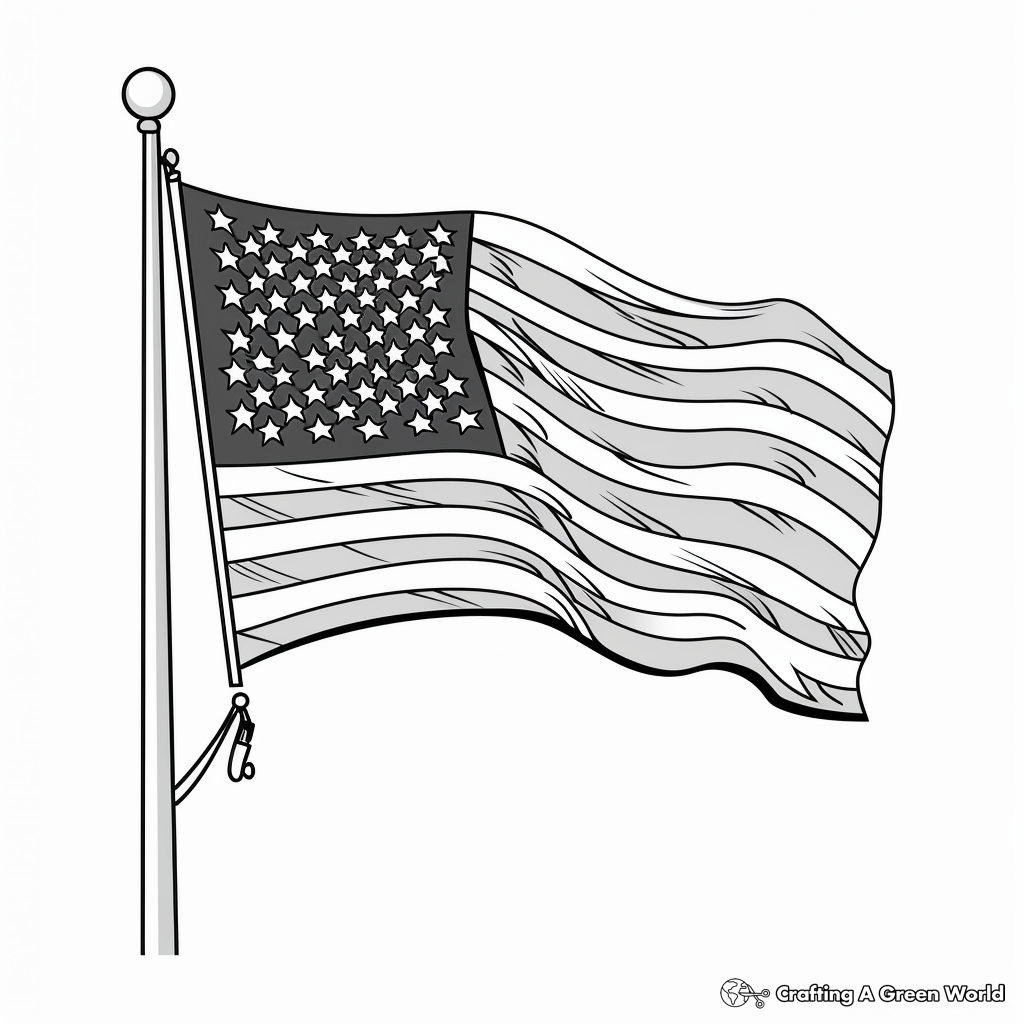 American Flag Coloring Pages Free Printable American Flag Coloring Pages Free Printable