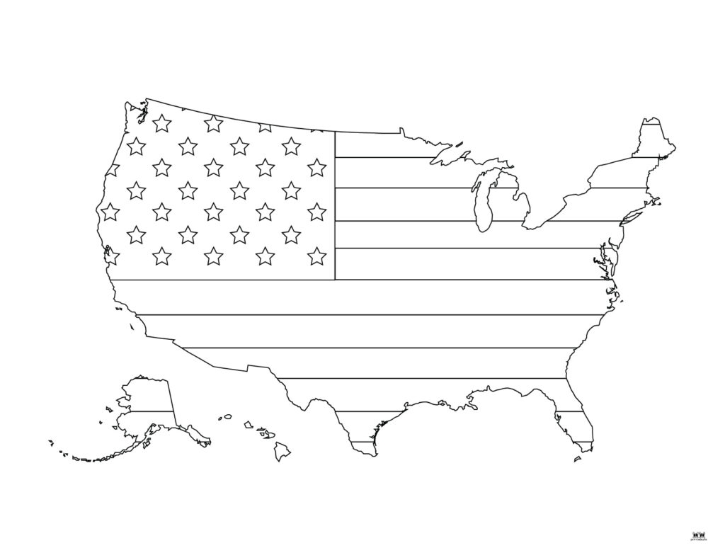 American Flag Coloring Pages Templates 20 FREE Pages Printabulls
